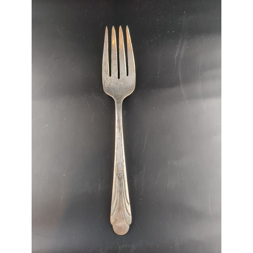 Vintage Monroe Silver Co Silverplate Silver Plate Antique‎ Serving Fork 8 3/8"